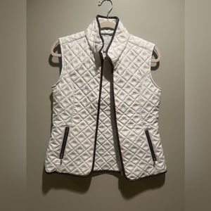 TWEEDS quilted vest off-white S